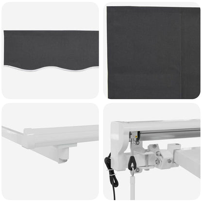 Struttura della tenda Antracite 250 x 200 cm | homemem39