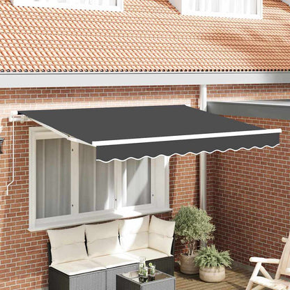 Tenda Retrattile Antracite 250 x 200 cm Tessuto