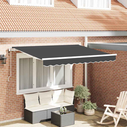 Tenda Retrattile Antracite 250 x 200 cm Tessuto