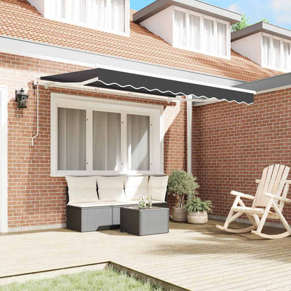 Tenda Retrattile Antracite 250 x 200 cm Tessuto