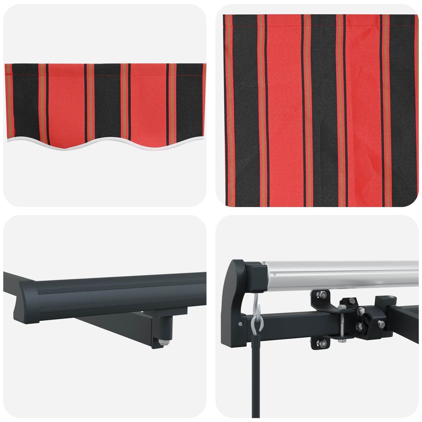 Tenda Retrattile Arancione 250 x 200 cm Tessuto | homemem39