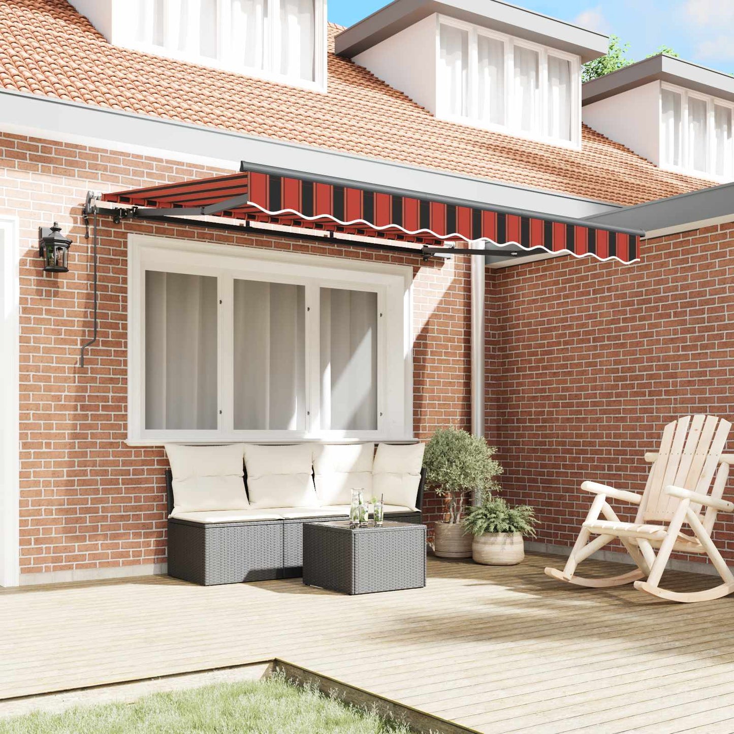 Tenda Retrattile Arancione 250 x 200 cm Tessuto | homemem39