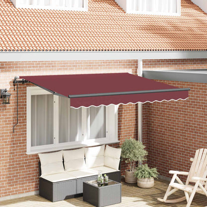 Tenda Retrattile Borgogna 250 x 200 cm Tessuto | homemem39