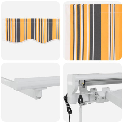 Struttura della tenda Giallo e Grigio 250 x 200 cm | homemem39