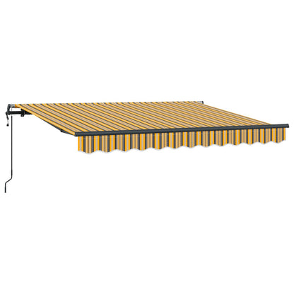 Tenda Retrattile Giallo e Grigio 250 x 200 cm Tessuto