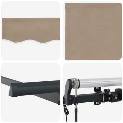Tenda Retrattile Beige 250 x 200 cm Tessuto | homemem39