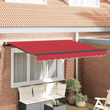 Tenda Retrattile Rosso 250 x 200 cm Tessuto