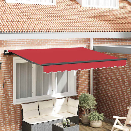 Tenda Retrattile Rosso 250 x 200 cm Tessuto