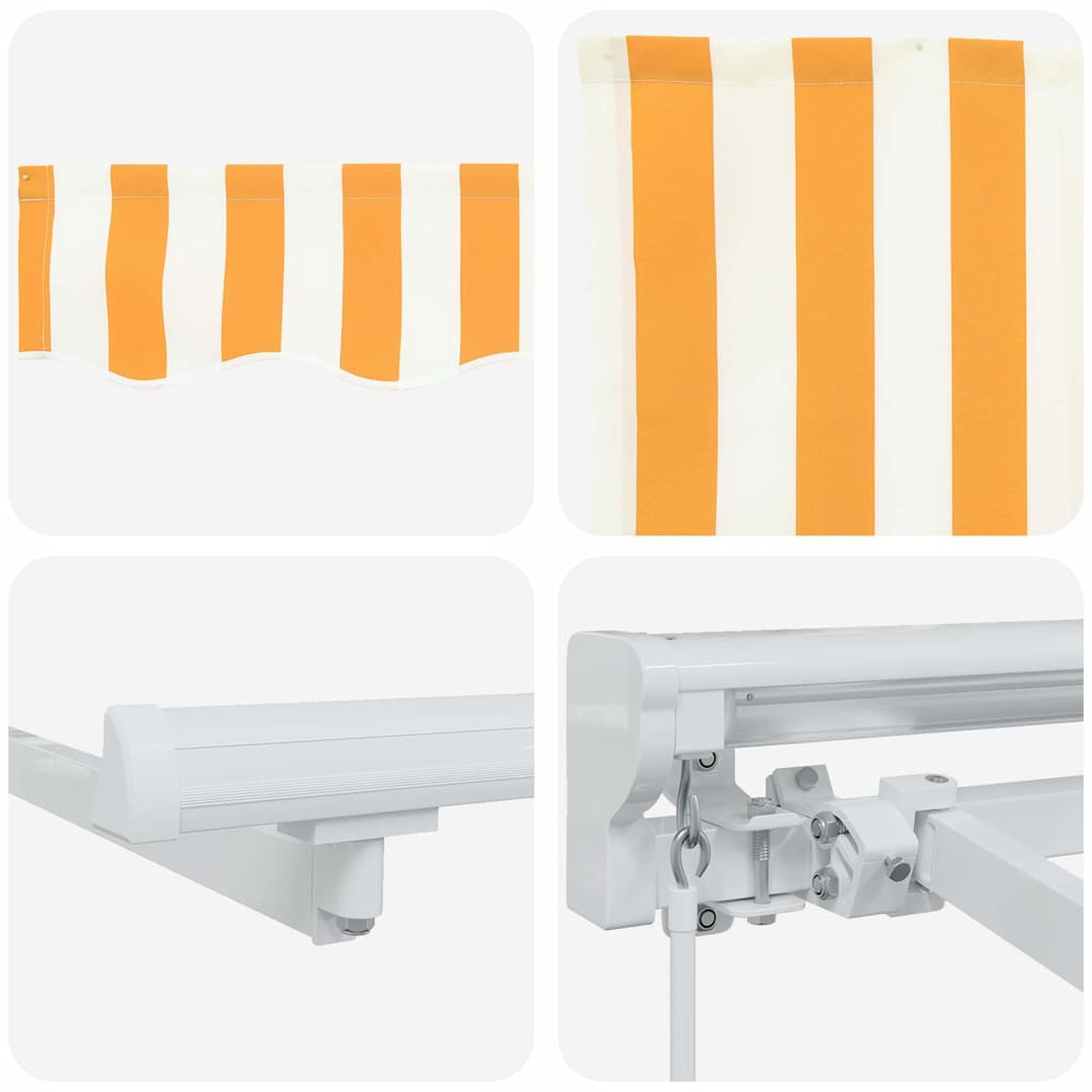 Struttura della tenda Giallo e Bianco 300 x 200 cm | homemem39