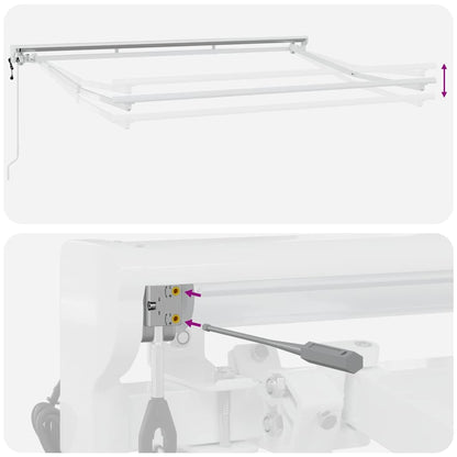 Struttura della tenda Giallo e Bianco 300 x 200 cm | homemem39