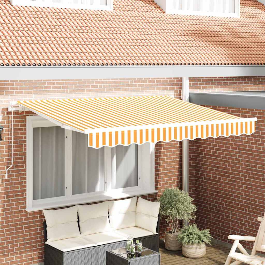 Tenda retrattile Giallo 300 x 200 cm Tessuto | homemem39