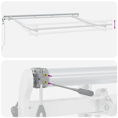Tenda retrattile Giallo 300 x 200 cm Tessuto | homemem39