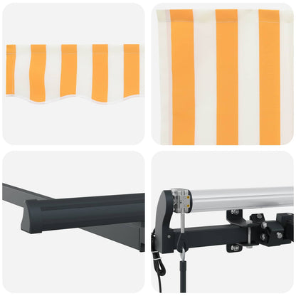 Tenda retrattile Giallo 300 x 200 cm Tessuto | homemem39