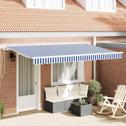 Tenda Retrattile Blu 350 x 200 cm Tessuto | homemem39