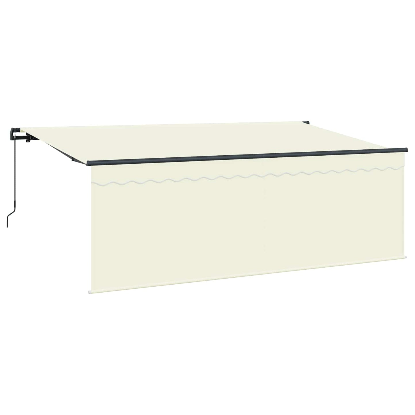 Tenda Retrattile Crema 350 x 200 cm Poliestere e Alluminio | homemem39