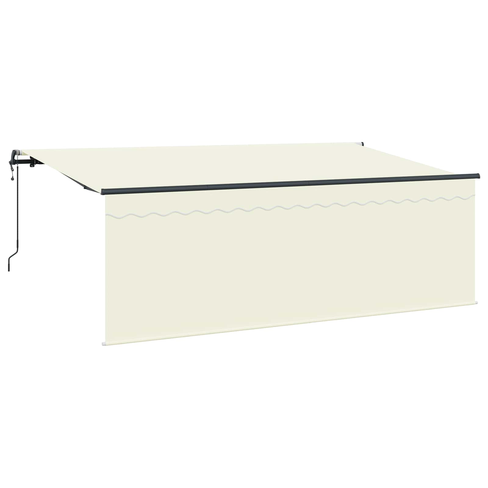 Tenda Retrattile Crema 350 x 200 cm Poliestere e Alluminio | homemem39