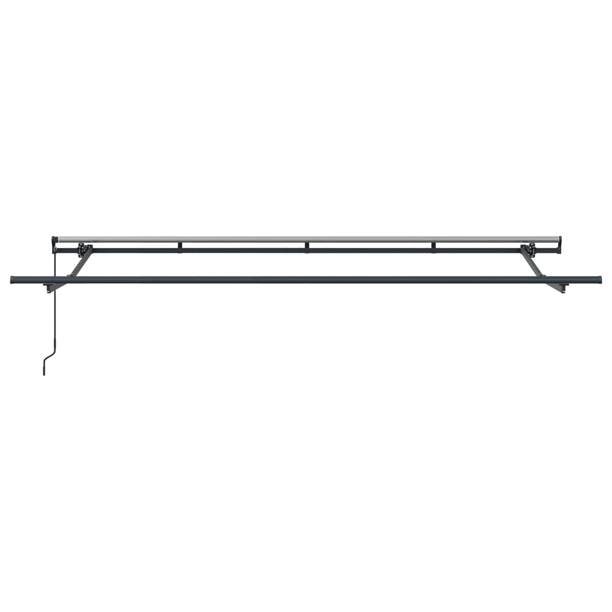 Tendone manuale 3,5 x 2 m A righe gialle e bianche | homemem39