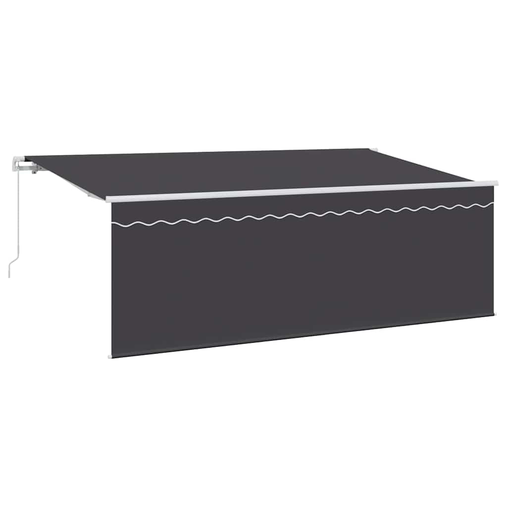 Tenda Retrattile Antracite 350 x 200 cm Poliestere e Alluminio | homemem39