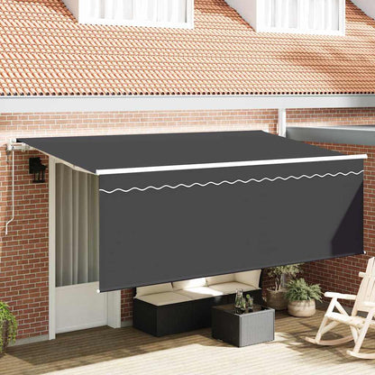 Tenda Retrattile Antracite 350 x 200 cm Poliestere e Alluminio | homemem39