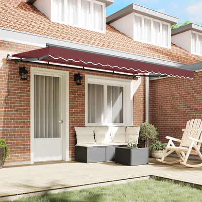 Tenda Retrattile Borgogna 350 x 200 cm Tessuto | homemem39