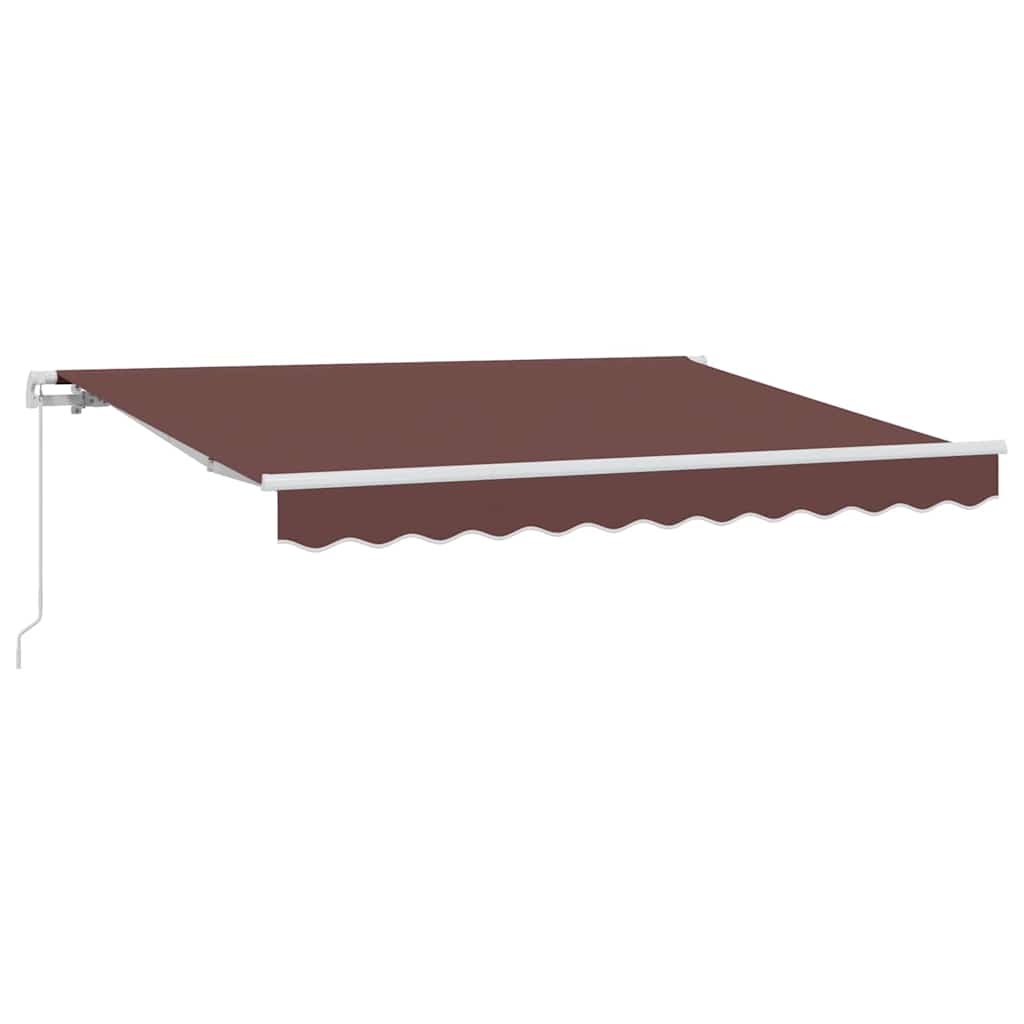 Tenda Retrattile Marrone 350 x 200 cm Tessuto | homemem39