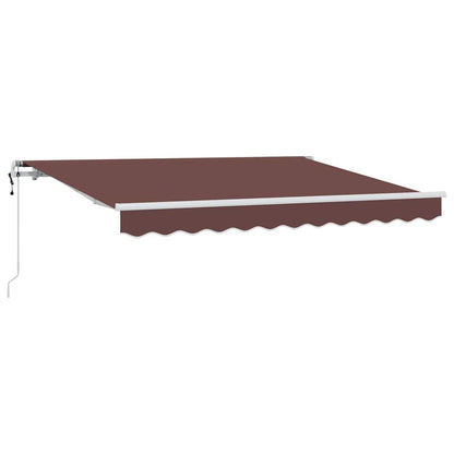 Tenda Retrattile Marrone 350 x 200 cm Tessuto | homemem39