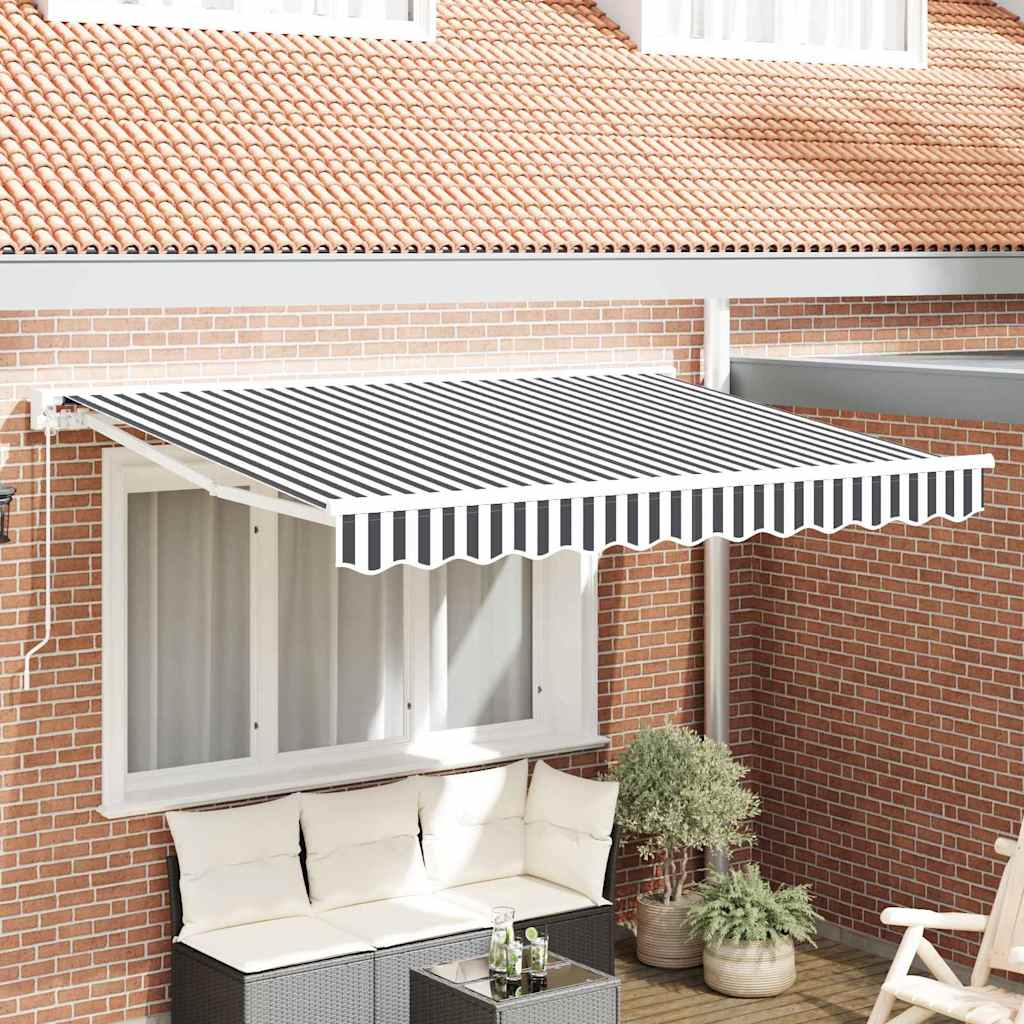 Struttura della tenda Antracite e Bianco 350 x 200 cm | homemem39