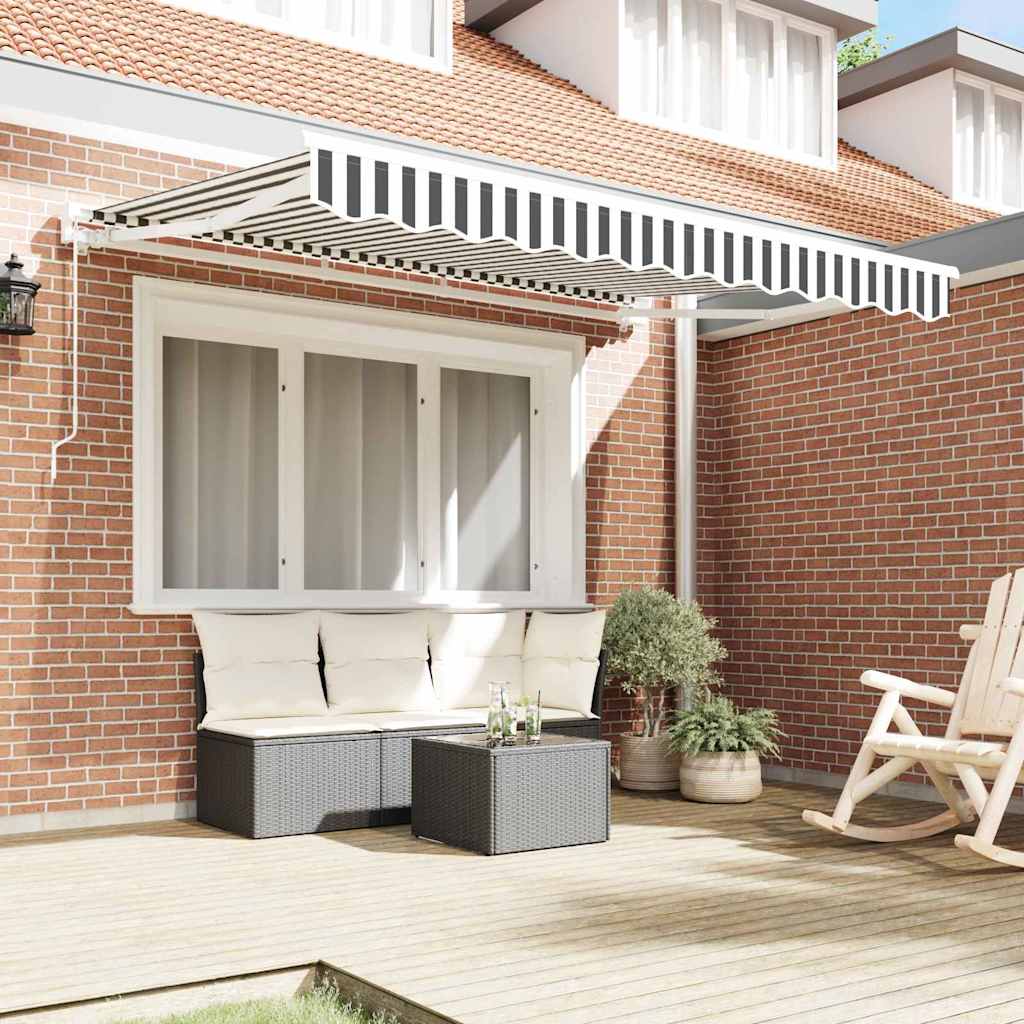 Struttura della tenda Antracite e Bianco 350 x 200 cm | homemem39