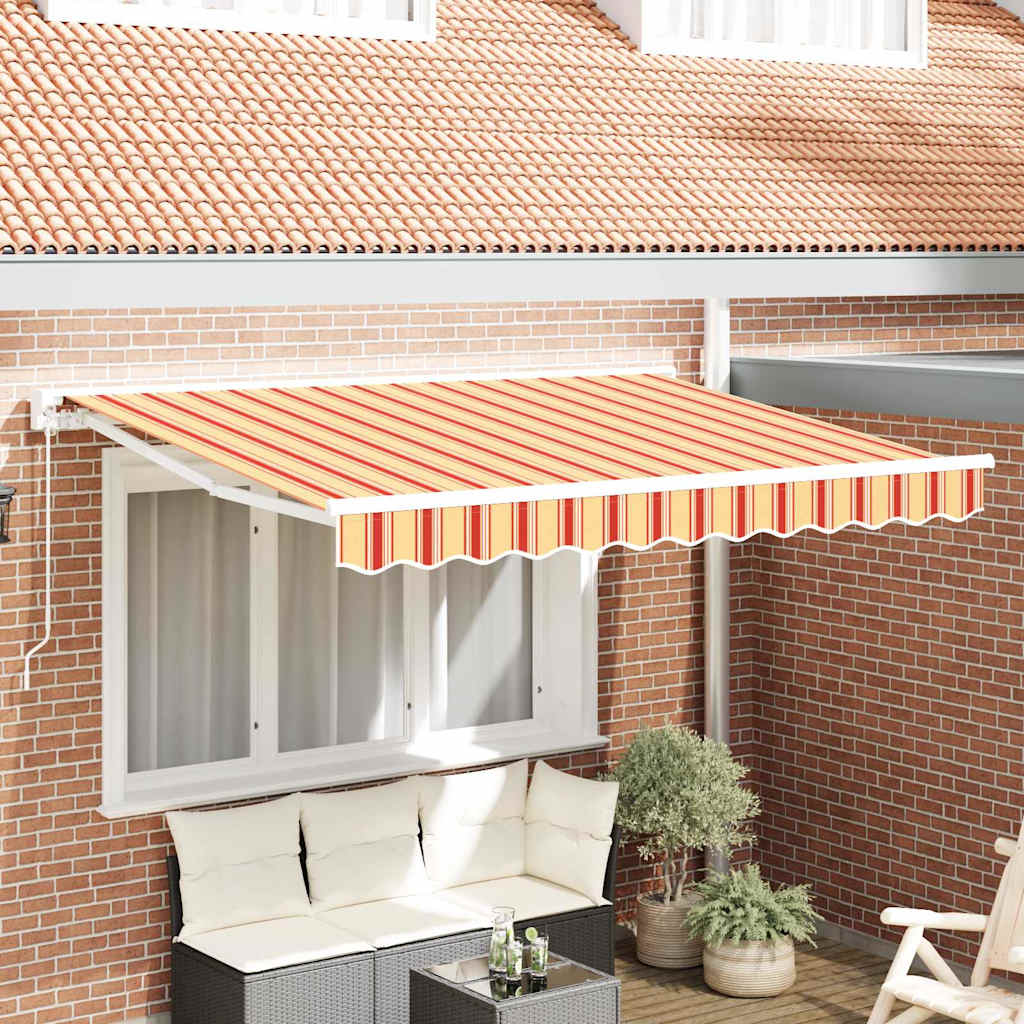 Tenda Retrattile Multicolore 350 x 200 cm Poliestere e Metallo