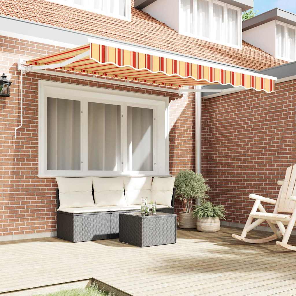 Tenda Retrattile Multicolore 350 x 200 cm Poliestere e Metallo