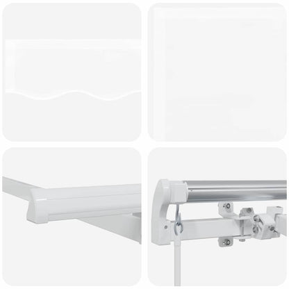 Tenda Retrattile Bianco 350 x 200 cm Tessuto | homemem39
