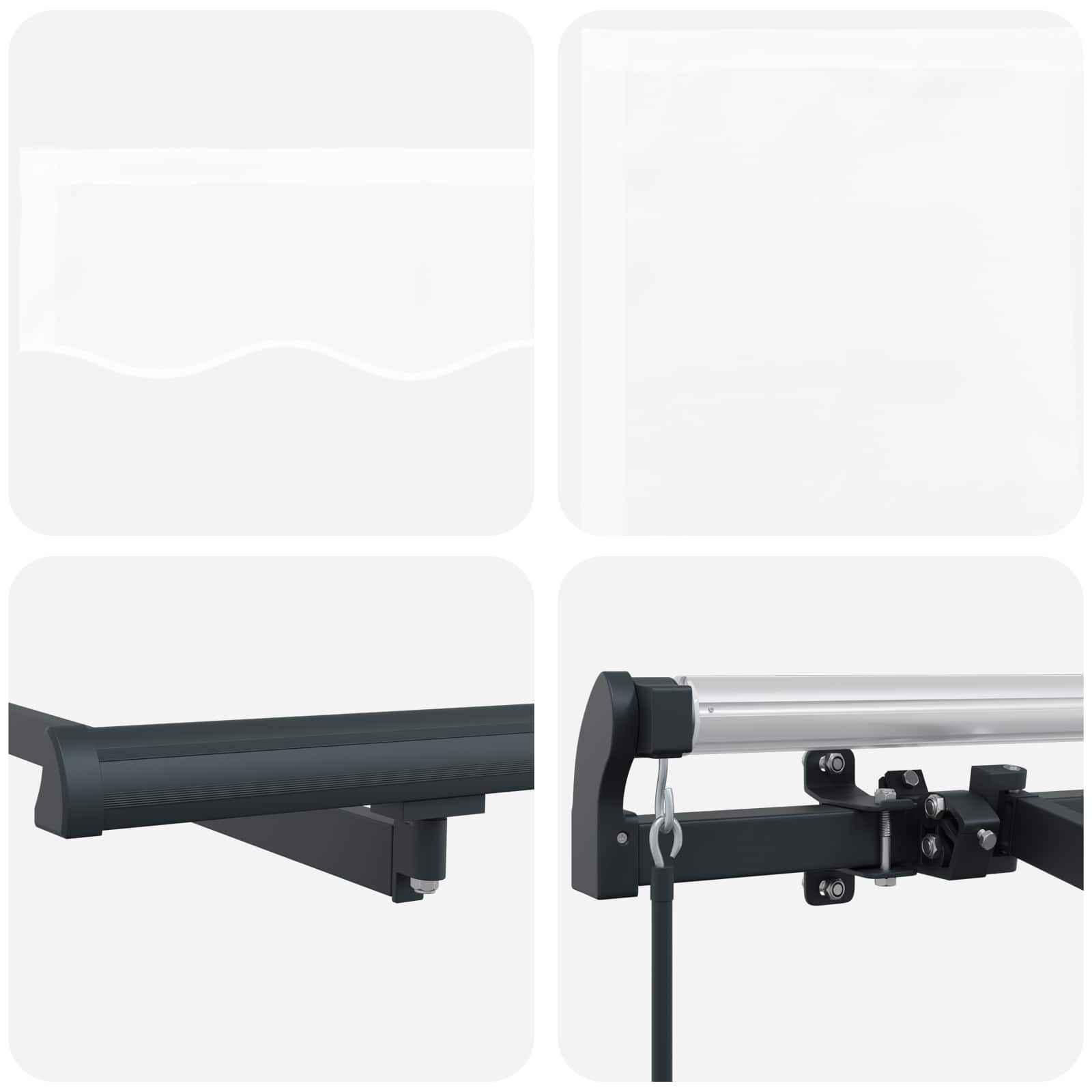 Tenda Retrattile Bianco 350 x 200 cm Tessuto | homemem39