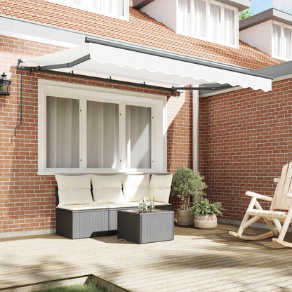 Tenda Retrattile Bianco 350 x 200 cm Tessuto | homemem39