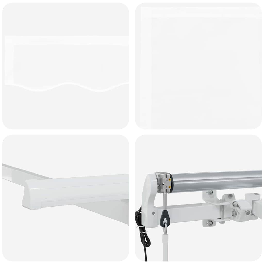 Tenda Retrattile Bianco 350 x 200 cm Tessuto | homemem39