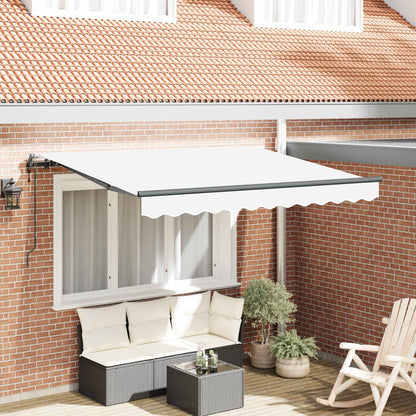 Tenda Retrattile Bianco 350 x 200 cm Tessuto | homemem39