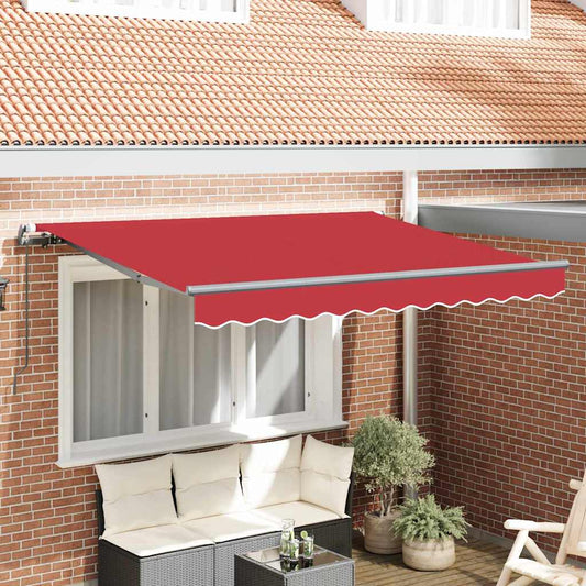 Tenda Retrattile Rosso 350 x 200 cm Tessuto