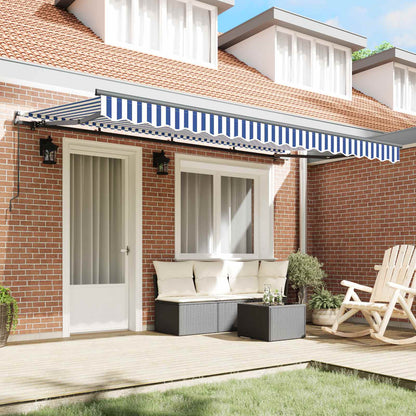 Tenda Retrattile Blu 400 x 200 cm Tessuto