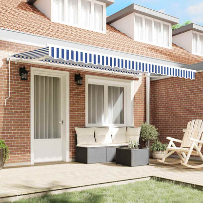 Tenda Retrattile Blu 400 x 200 cm Tessuto