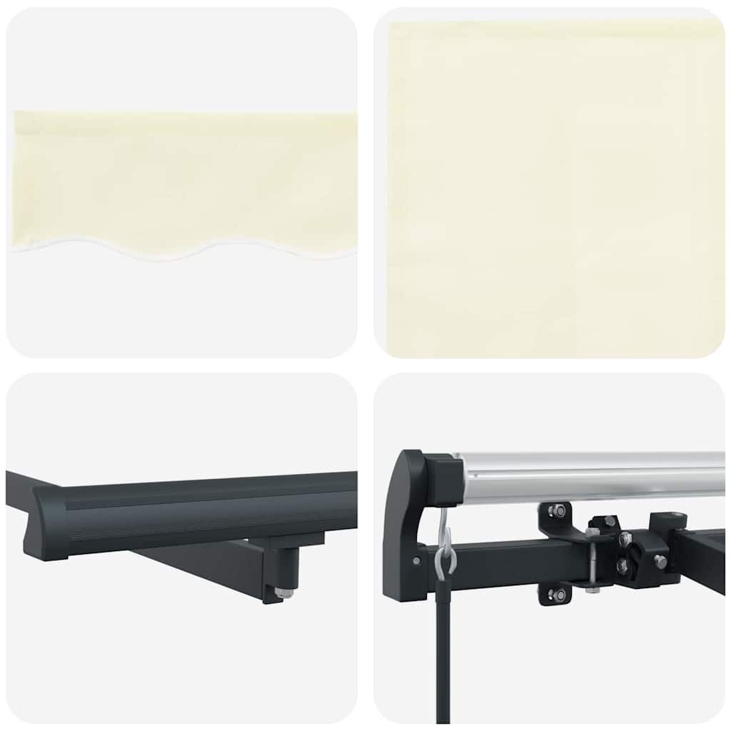 Tenda Retrattile Crema 400 x 200 cm Tessuto