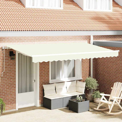 Tenda Retrattile Crema 400 x 200 cm Tessuto | homemem39