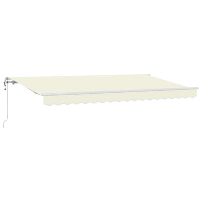 Tenda Retrattile Crema 400 x 200 cm Tessuto