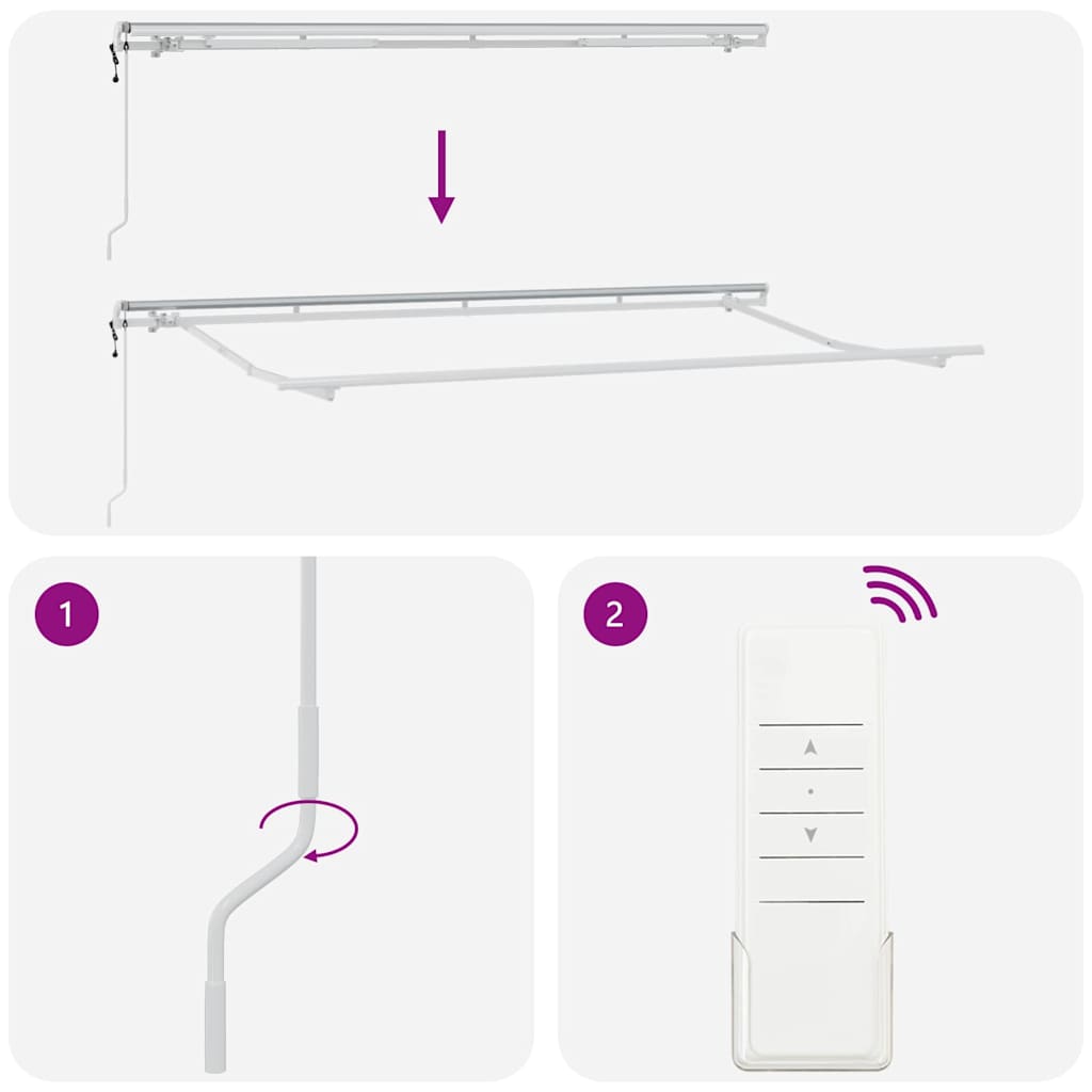 Tenda Retrattile Crema 400 x 200 cm Tessuto | homemem39