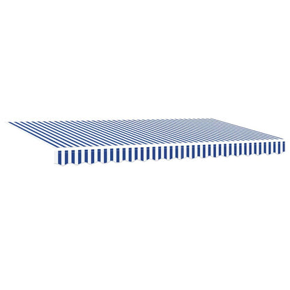 Tenda Retrattile Blu e Bianco 400 x 200 cm | homemem39