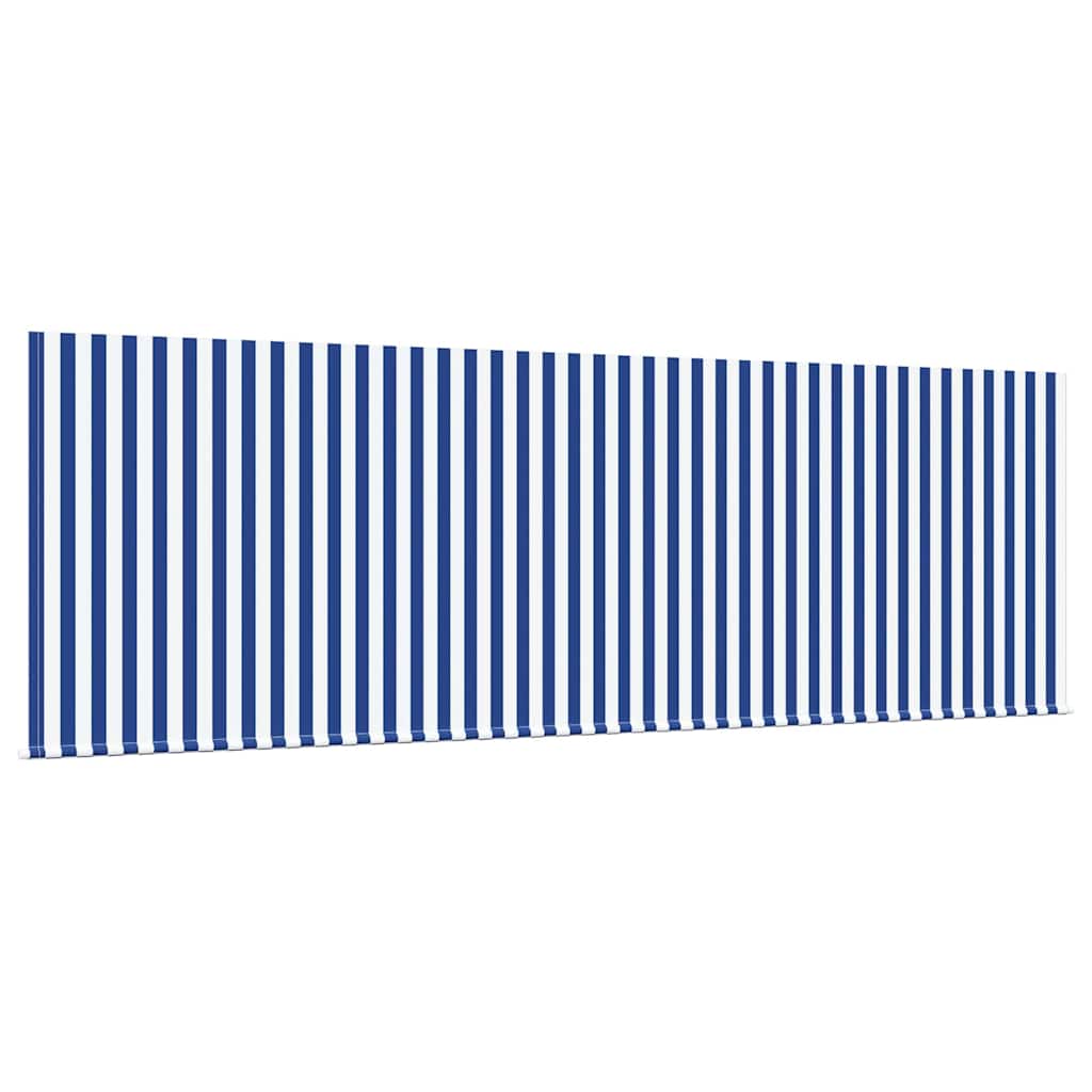 Tenda Retrattile Blu e Bianco 400 x 200 cm | homemem39