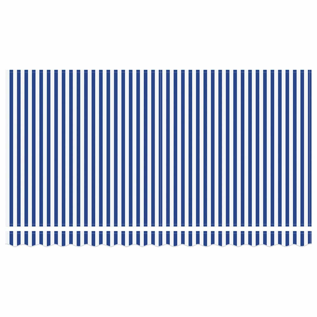Tenda Retrattile Blu e Bianco 400 x 200 cm | homemem39