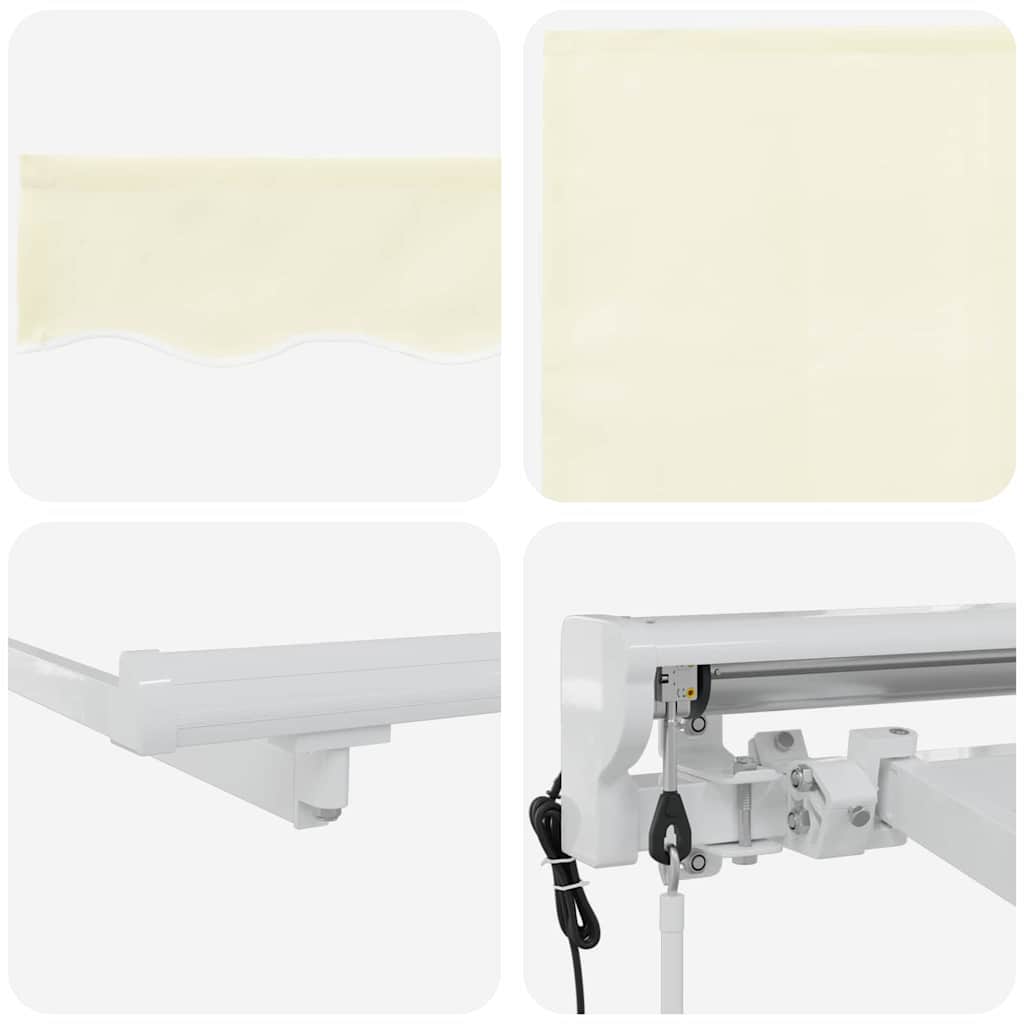 Tenda Retrattile Crema 400 x 200 cm Poliestere e Alluminio | homemem39