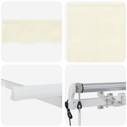 Tenda Retrattile Crema 400 x 200 cm Poliestere e Alluminio | homemem39