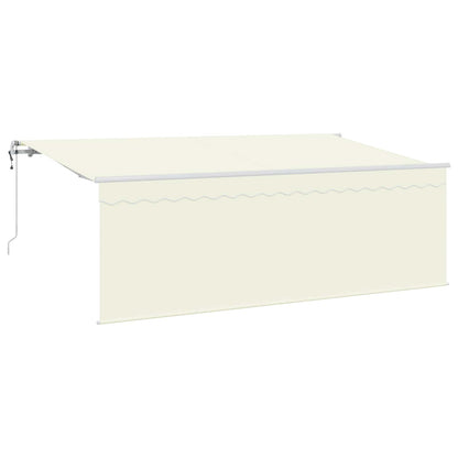 Tenda Retrattile Crema 400 x 200 cm Poliestere e Alluminio | homemem39