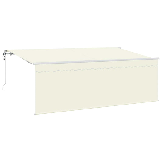 Tenda Retrattile Crema 400 x 200 cm Poliestere e Alluminio | homemem39