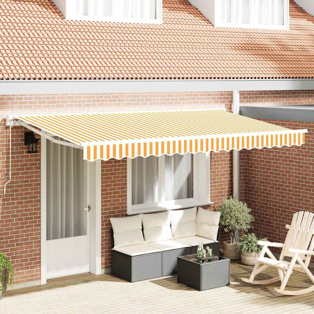 Struttura della tenda Giallo e Bianco 400 x 200 cm | homemem39
